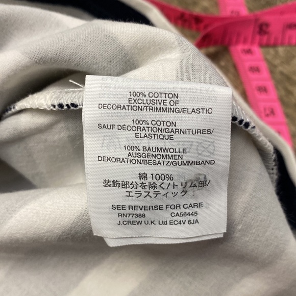 JCrew off the shoulder pinstripes shirt with half sleeves - Picture 11 of 11